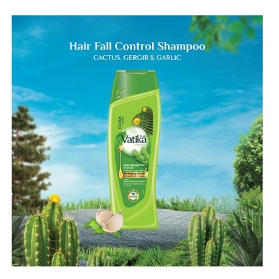Picture of Vatika Hair Fall Control Shampoo with Cactus & Gergir 400ml - Multicolor