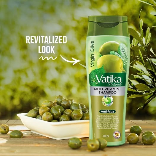 Picture of Vatika Olive Henna Nourish And Protect Shampoo, 400 Ml - Multicolor