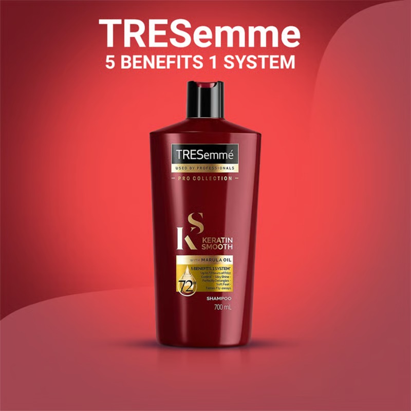 Picture of Tresemme Keratin Smooth With Marula oil Shampoo 400ml - Red