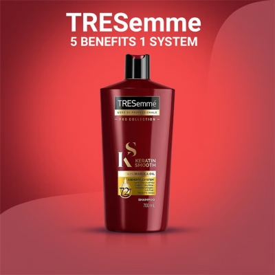 Picture of Tresemme Keratin Smooth With Marula oil Shampoo 400ml - Red