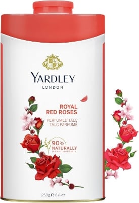 Picture of Yardley London Royal Red Roses Perfumed Talcum Powder for Women - 250 gm - Multicolor