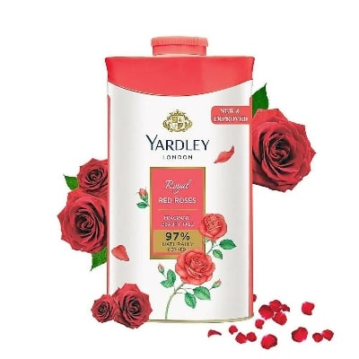 Picture of Yardley London Royal Red Roses Perfumed Talcum Powder for Women - 250 gm - Multicolor