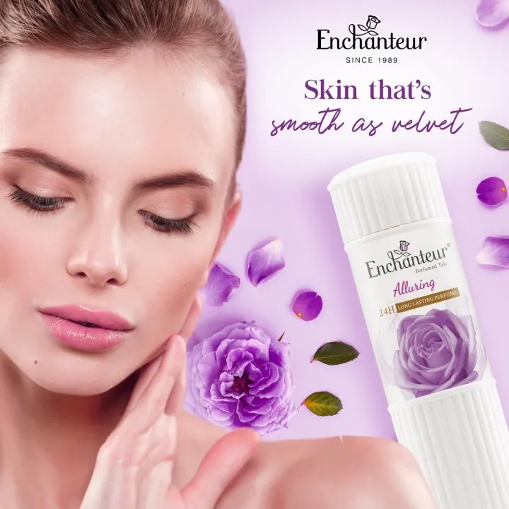 Picture of Enchanteur Alluring Perfumed Talcum Powder- 250 gm - Multicolor