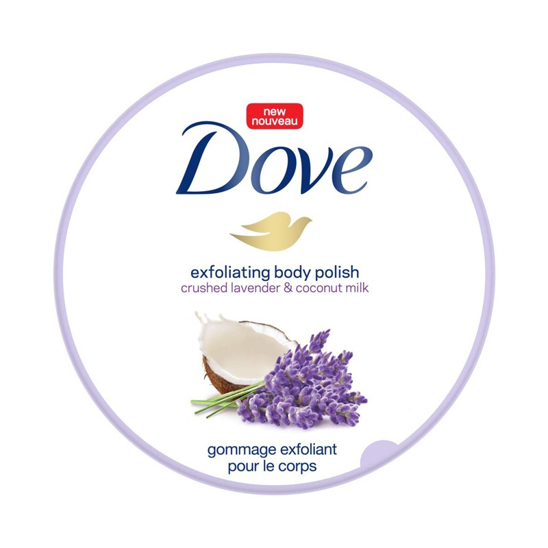 Picture of Dove Exfoliating Body Polish Crushed Lavender & Coconut Milk Cream 298g - Multicolor