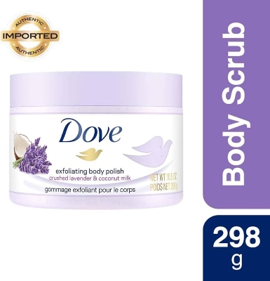Picture of Dove Exfoliating Body Polish Crushed Lavender & Coconut Milk Cream 298g - Multicolor