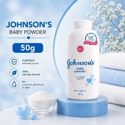 Picture of Johnson's Classic Baby Powder – 50 gm - Multicolor