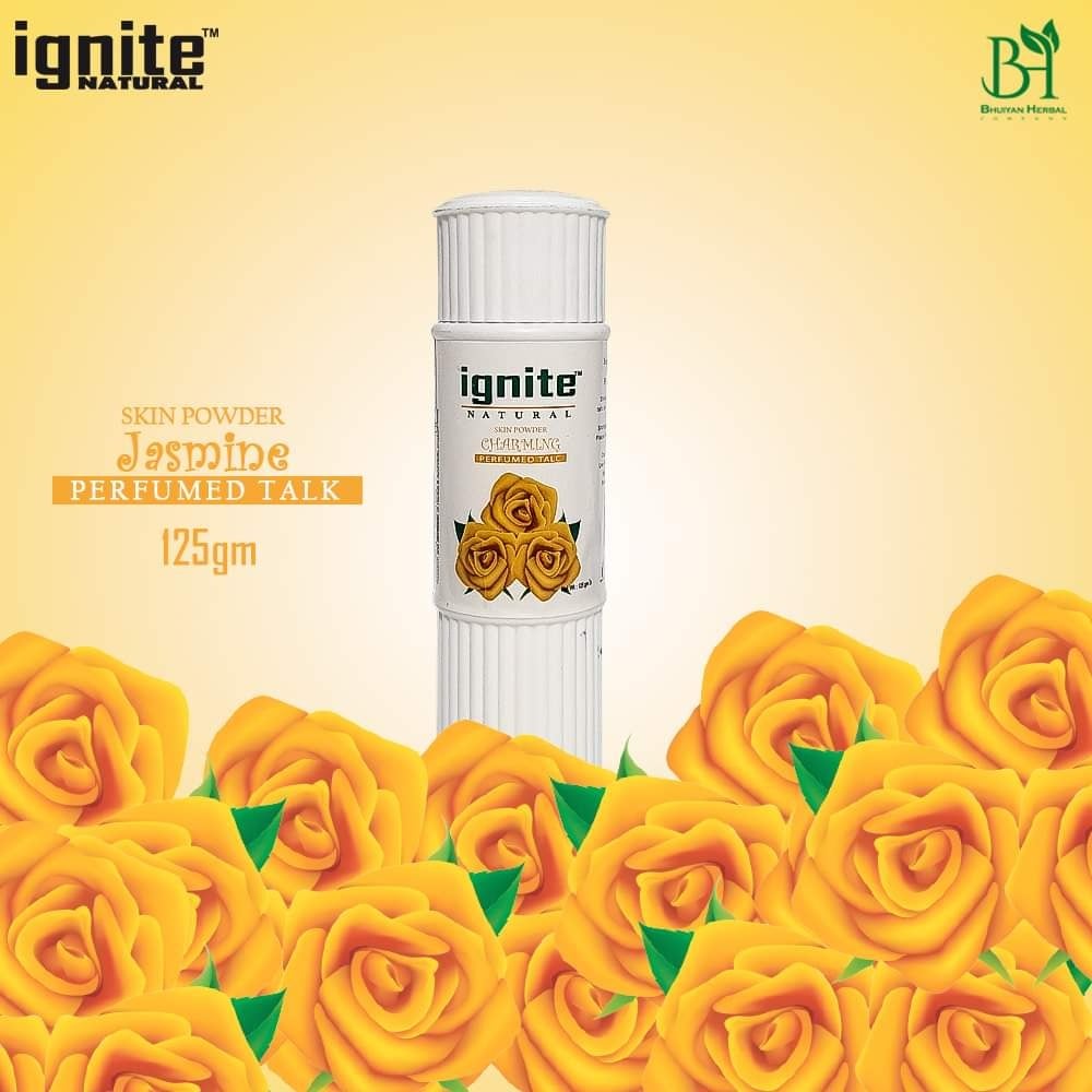 Picture of gnite Jasmine Talcum Powder – 250 gmI - Multicolor