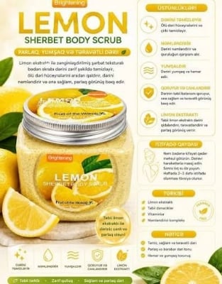 Picture of Brightening Lemon Sherbet Body Scrub – 350ml - Multicolor
