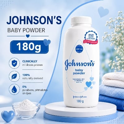Picture of Johnson's Classic Baby Powder – 180gm - Multicolor