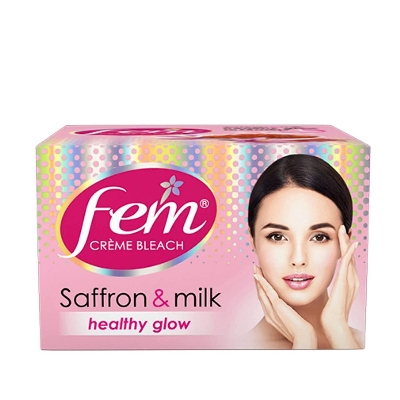 Picture of Fem Creme Bleach Saffron & Milk Healthy Glow Cream 24 gm - Multicolor