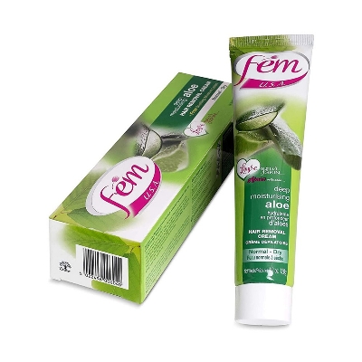 Picture of Fem USA Hair Removal Cream Aloe Vera 120 ml - Multicolor