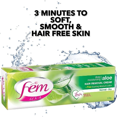 Picture of Fem USA Hair Removal Cream Aloe Vera 120 ml - Multicolor