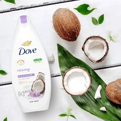 Picture of Dove Relaxing Jasmine and Coconut Milk Body Wash 500ml