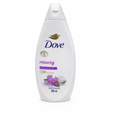 Picture of Dove Relaxing Jasmine and Coconut Milk Body Wash 500ml