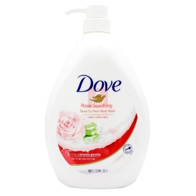 Picture of Dove Soothing Rose Body Wash 1L Moisturizing Shower Gel