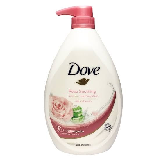 Picture of Dove Soothing Rose Body Wash 1L Moisturizing Shower Gel