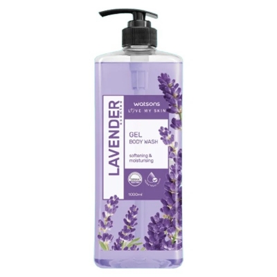 Picture of Watsons Lavender Scented Gel Body Wash 1000ml