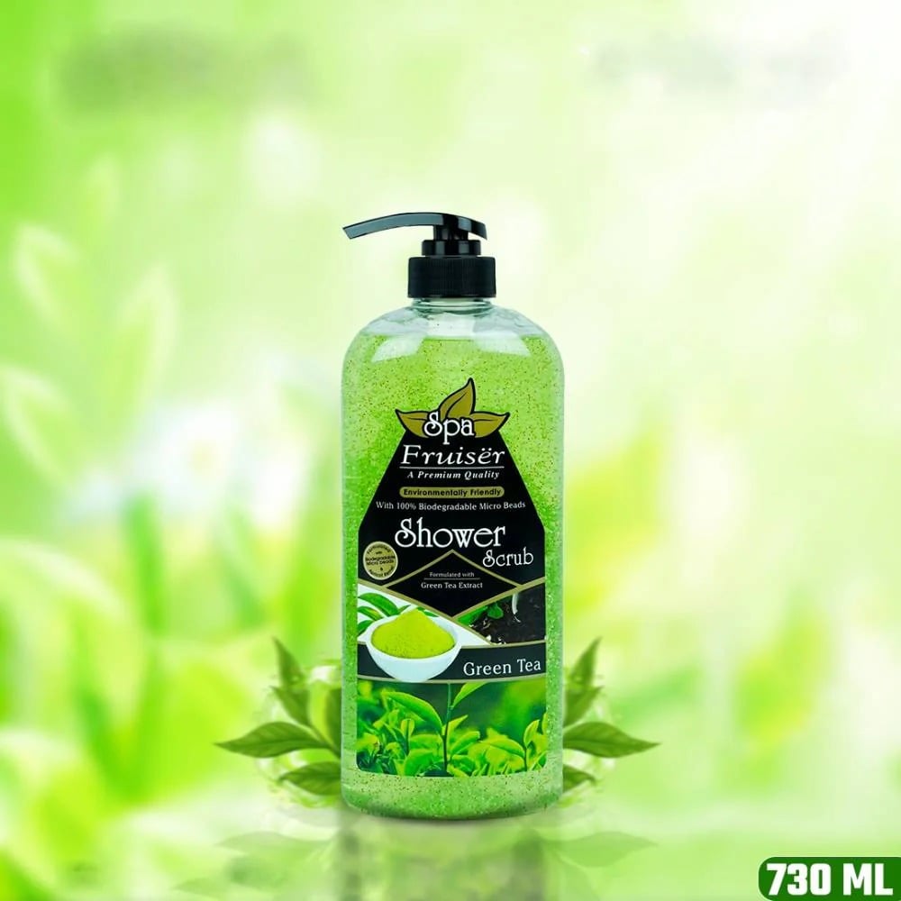 Picture of SPA Green Tea Body Wash Shower Scrub 730ml - Others