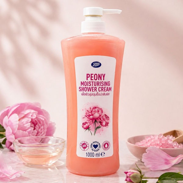 Picture of Boots Peony Moisturising Shower Cream 1000ml