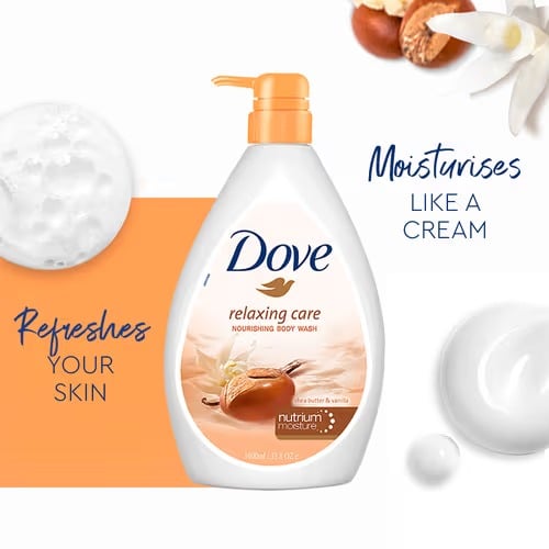 Picture of Relaxing Care Nourishing Body Wash 1L with Shea Butter and Vanilla Moisturizing Shower Gel