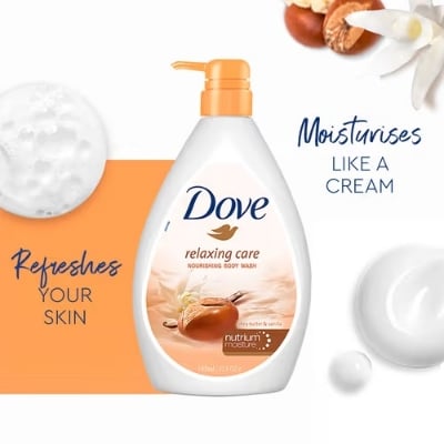 Picture of Relaxing Care Nourishing Body Wash 1L with Shea Butter and Vanilla Moisturizing Shower Gel