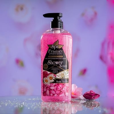 Picture of SPA Fruiser Shower Scrub Romantic Rose Vanilla 730ml - Others