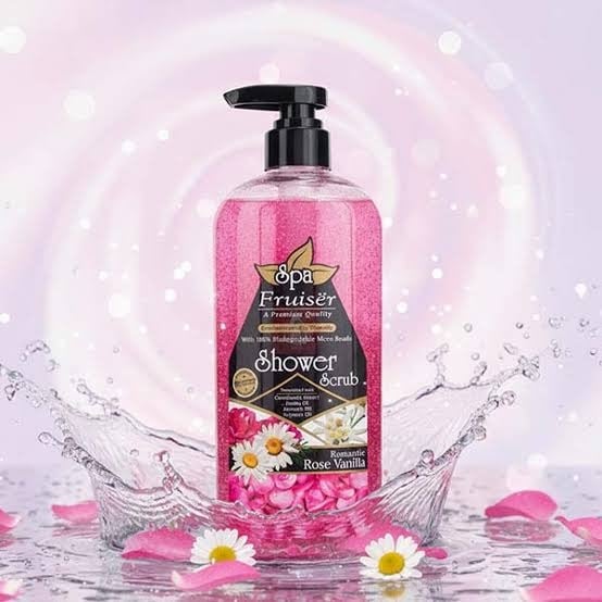 Picture of SPA Fruiser Shower Scrub Romantic Rose Vanilla 730ml - Others