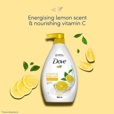 Picture of Dove Energising Body wash with Lemon Scent and Vitamin C -1000 ml