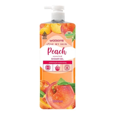Picture of Watsons Peach Scented Shower Gel Body Wash 1000ml
