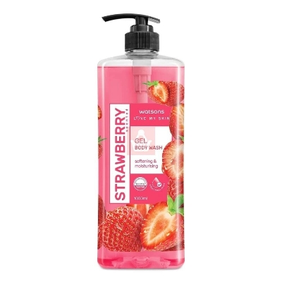 Picture of Watsons Strawberry Softening & Moisturising Gel Body Wash 1000ml