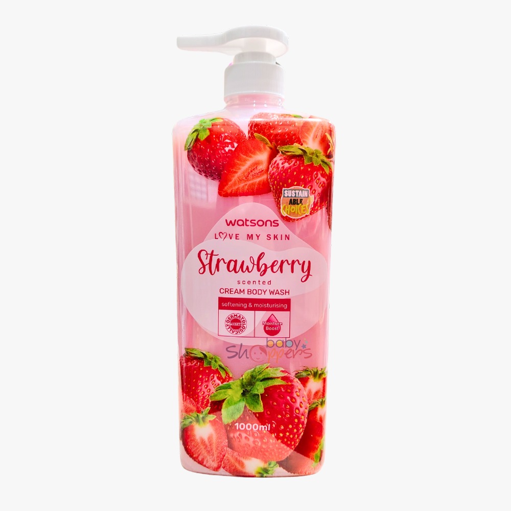 Picture of Watsons Strawberry Softening & Moisturising Gel Body Wash 1000ml