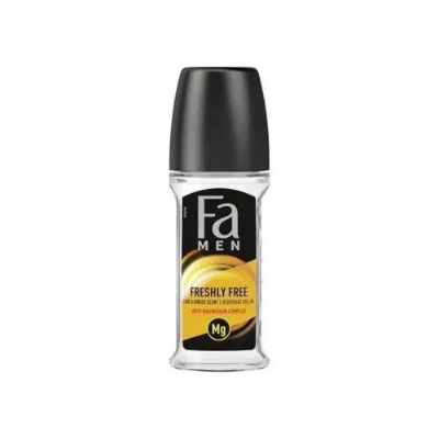Picture of Fa Men Freshly Free Deodorant Roll-On 50ml with Lime & Ginger Scent.