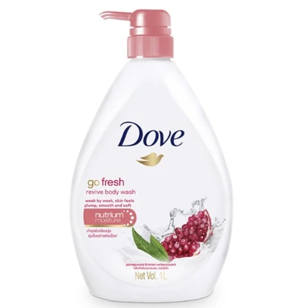 Picture of Dove Pomegranate and Lemon Verbena Scent Revive Body Wash 1L Moisturizing Shower Ge