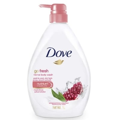Picture of Dove Pomegranate and Lemon Verbena Scent Revive Body Wash 1L Moisturizing Shower Ge