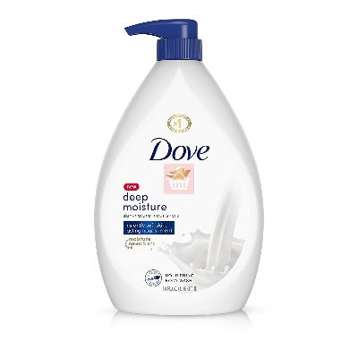 Picture of Dove Deeply Nourishing Body Wash 1L Moisturizing Shower Gel