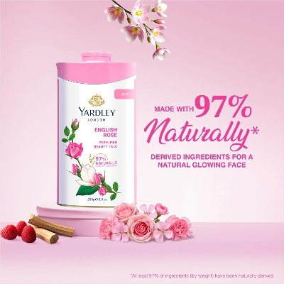 Picture of Yardley London English Rose Perfumed Talcum Powder for - 250 gm - Multicolor