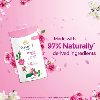 Picture of Yardley London English Rose Perfumed Talcum Powder for - 250 gm - Multicolor