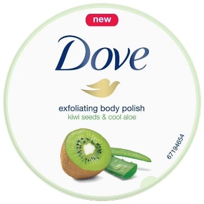 Picture of Dove Exfoliating Body Polish Kiwi Seeds & Cool Aloe Body Scrub 298g - Multicolor