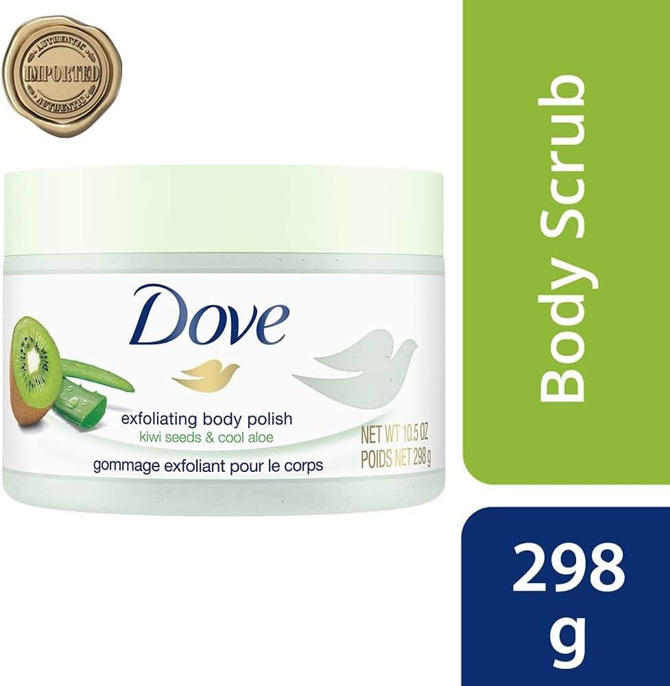 Picture of Dove Exfoliating Body Polish Kiwi Seeds & Cool Aloe Body Scrub 298g - Multicolor