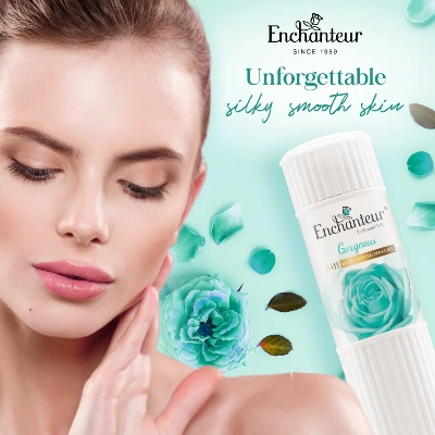 Picture of Enchanteur Gorgeous Perfumed Talcum Powder - 250 gm - Multicolor