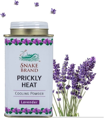 Picture of Snake Brand Prickly Heat Relaxing Cooling Powder with French Lavender – 140 gm - Multicolor