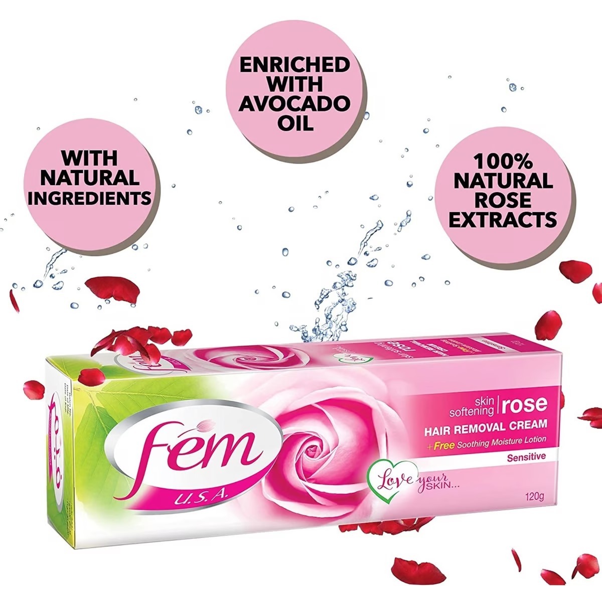 Picture of Fem Rose Hair Removal Cream 120 gm - Multicolor