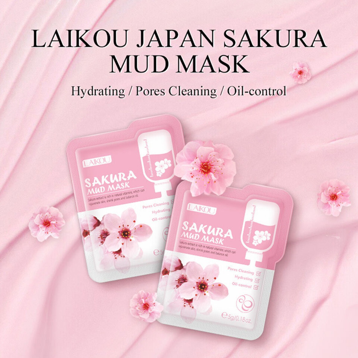 Picture of LAIKOU Sakura Mud Mask (5g × 7 Pack)