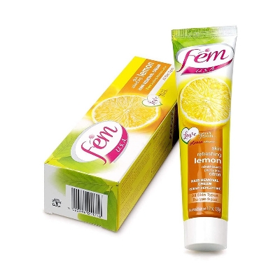 Picture of Fem USA Hair Removal Cream Refreshing Lemon 120  gm - Multicolor