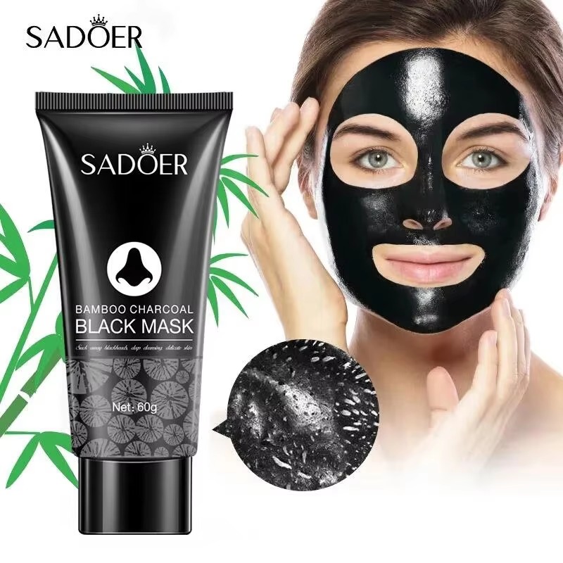 Picture of SADOER Natural Bamboo Charcoal Deep Cleansing Nose Blackhead Removal Mask 60 gm