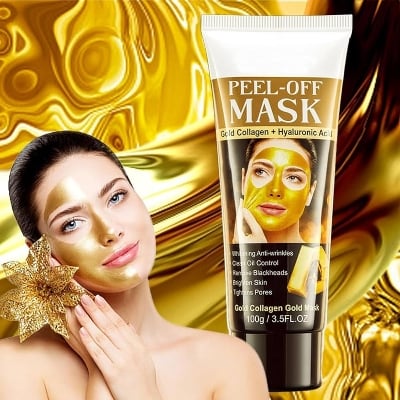 Picture of International PRC Gold Collagen Whitening Anti-Wrinkle Peel Off Facial Mask 120 gm