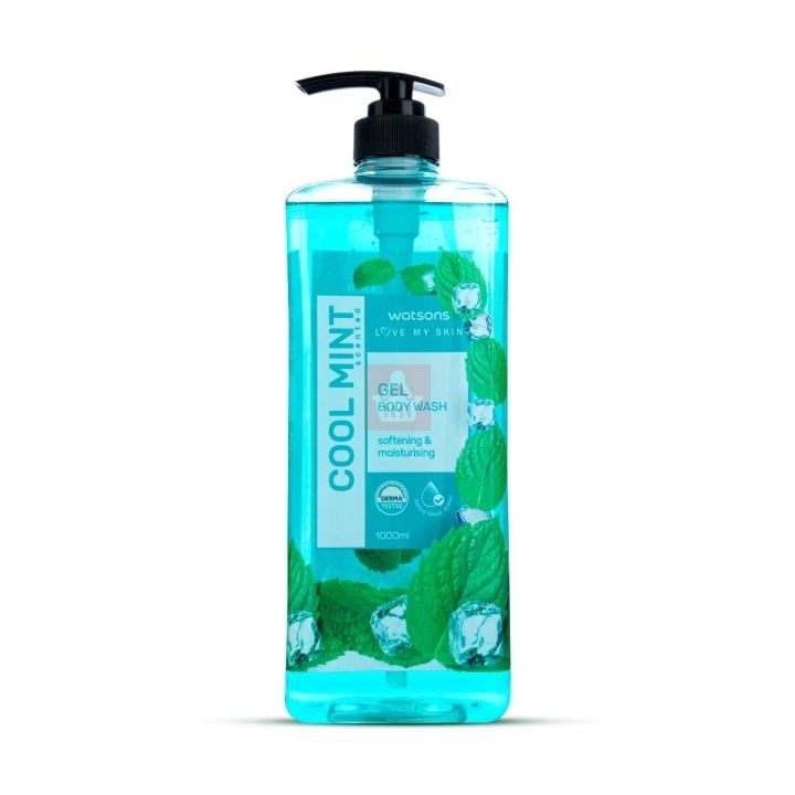 Picture of Watsons Cool Mint Scented Gel Body Wash 1000 ml