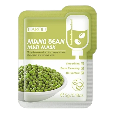Picture of LAIKOU Mung Bean Mud Mask( 5g × 7 Pack)