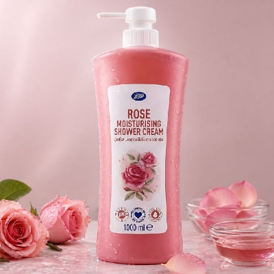 Picture of Boots Rose Moisturising Shower Cream 1000 ml