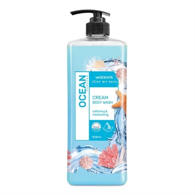 Picture of Watsons Love My Skin Ocean Scented Cream Body Wash 1000 ml